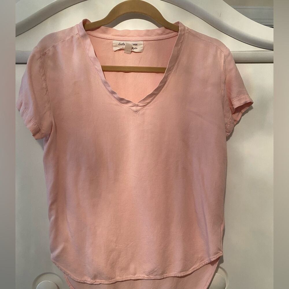 Cloth & Stone Pink Relaxed Blouse quiet luxury comfy
